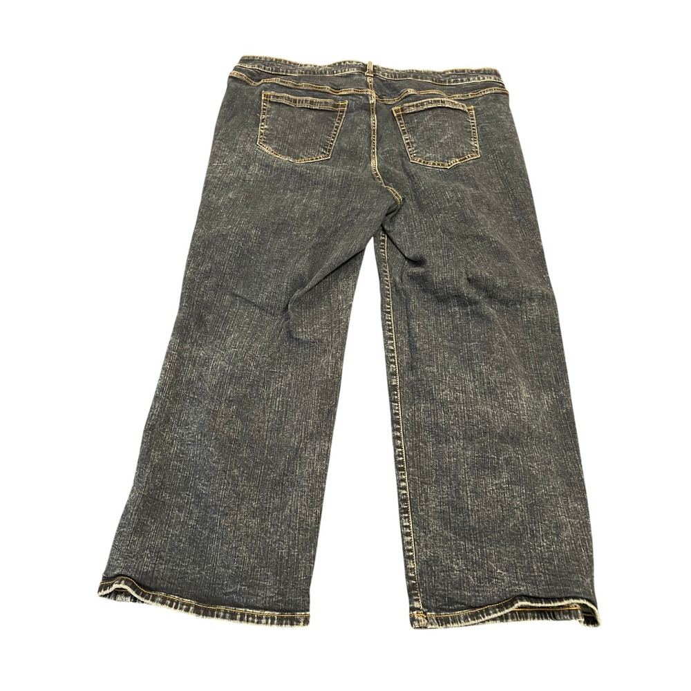 Torrid Perfect Wide Leg Vintage Stretch Distressed Jeans Dark Wash Plus Size 20R - Picture 6 of 6
